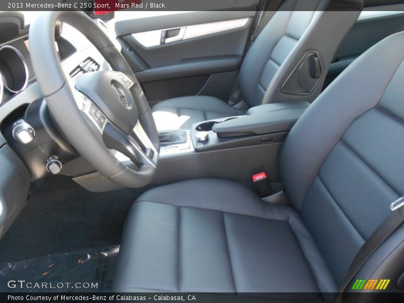 Mars Red / Black 2013 Mercedes-Benz C 250 Sport