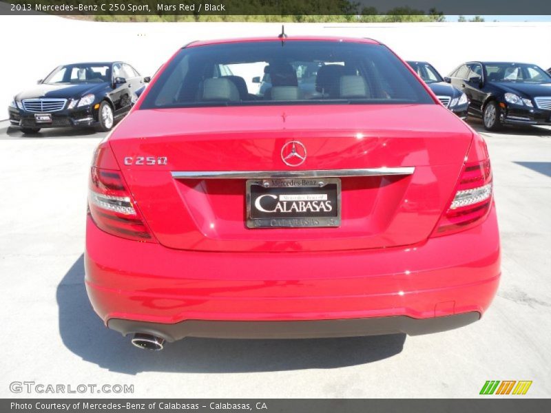 Mars Red / Black 2013 Mercedes-Benz C 250 Sport