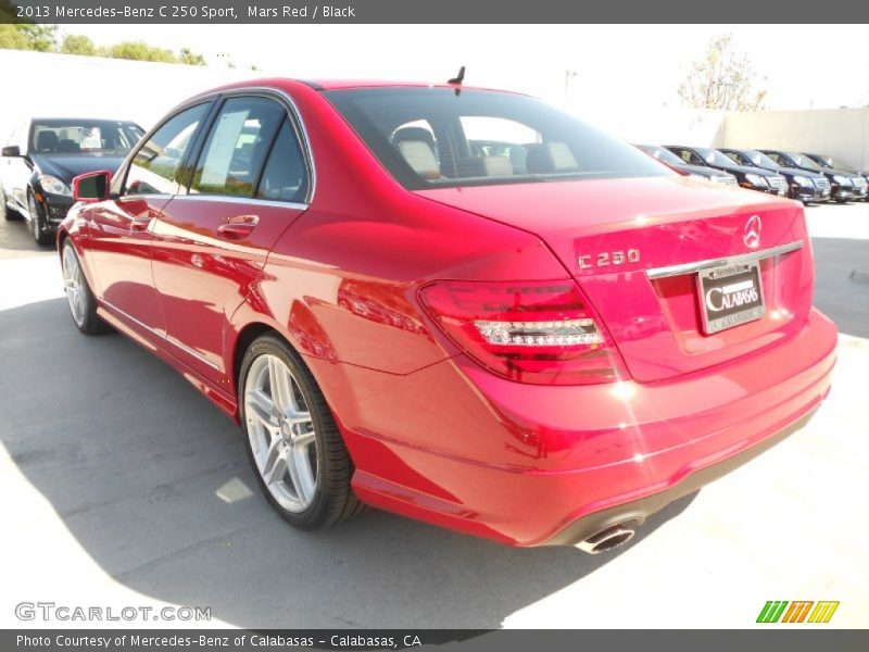 Mars Red / Black 2013 Mercedes-Benz C 250 Sport