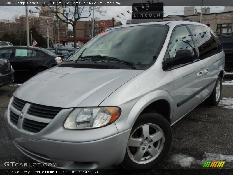 Bright Silver Metallic / Medium Slate Gray 2005 Dodge Caravan SXT