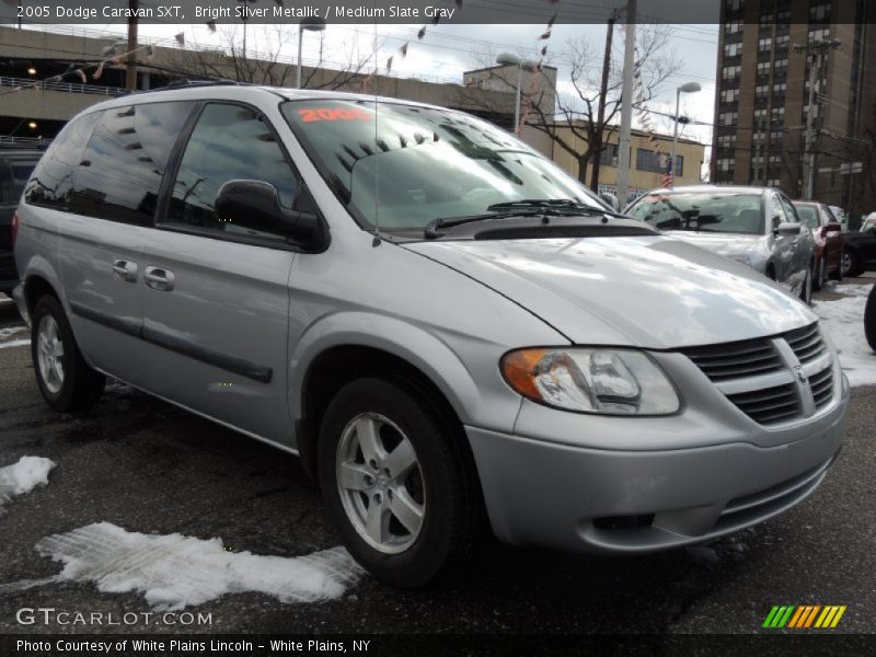 Bright Silver Metallic / Medium Slate Gray 2005 Dodge Caravan SXT