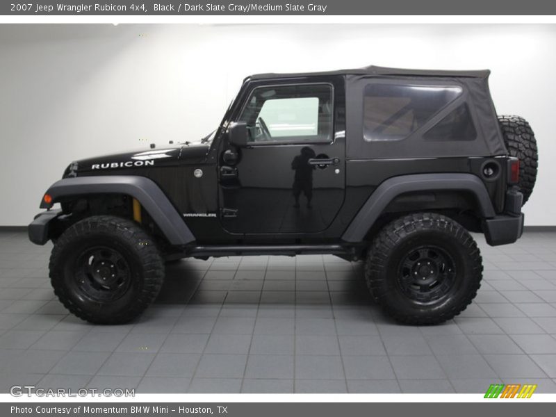 Black / Dark Slate Gray/Medium Slate Gray 2007 Jeep Wrangler Rubicon 4x4