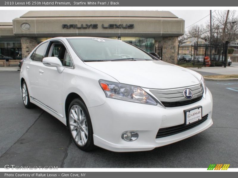 Starfire White Pearl / Black 2010 Lexus HS 250h Hybrid Premium