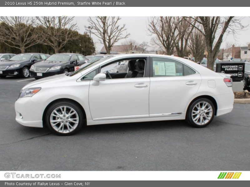 Starfire White Pearl / Black 2010 Lexus HS 250h Hybrid Premium