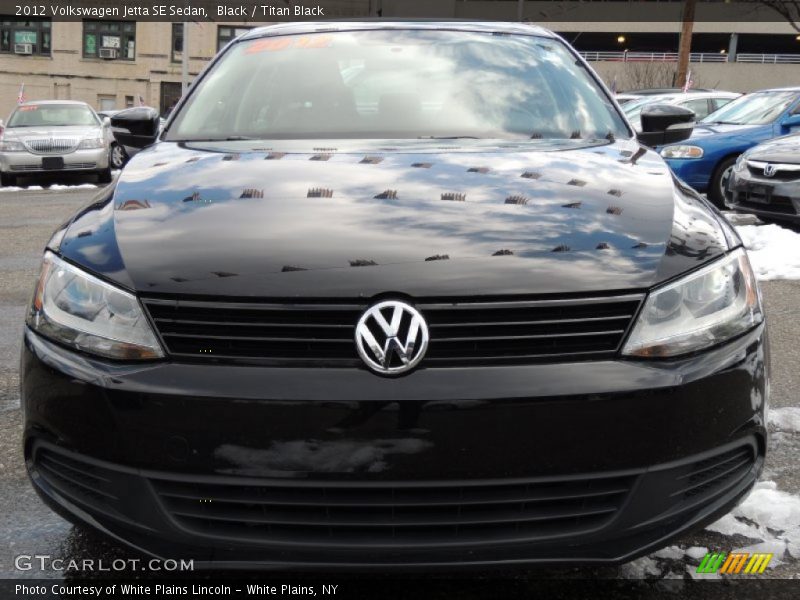 Black / Titan Black 2012 Volkswagen Jetta SE Sedan