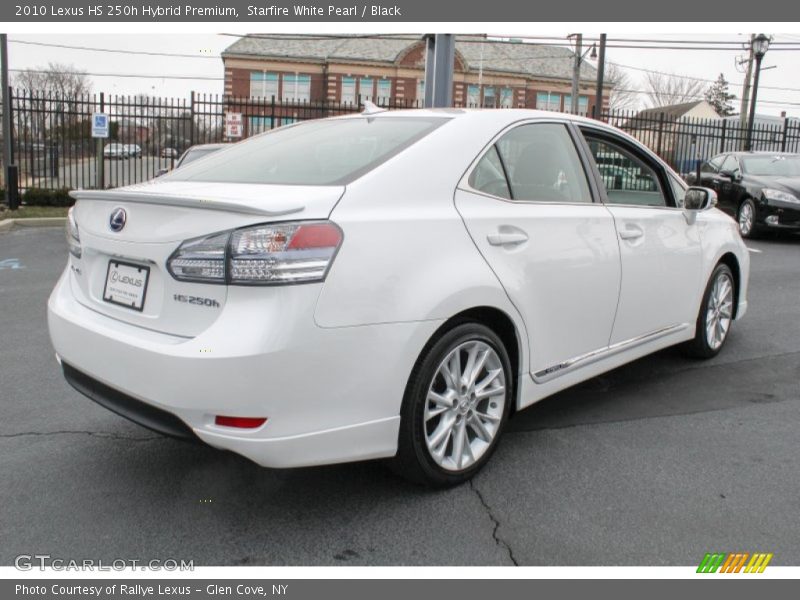 Starfire White Pearl / Black 2010 Lexus HS 250h Hybrid Premium