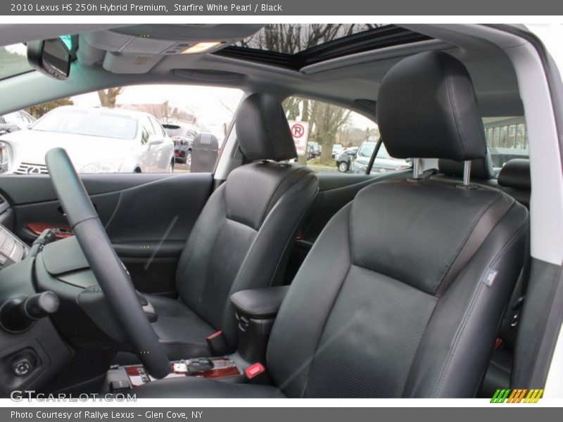 Starfire White Pearl / Black 2010 Lexus HS 250h Hybrid Premium