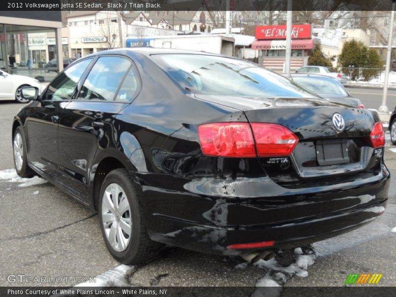 Black / Titan Black 2012 Volkswagen Jetta SE Sedan