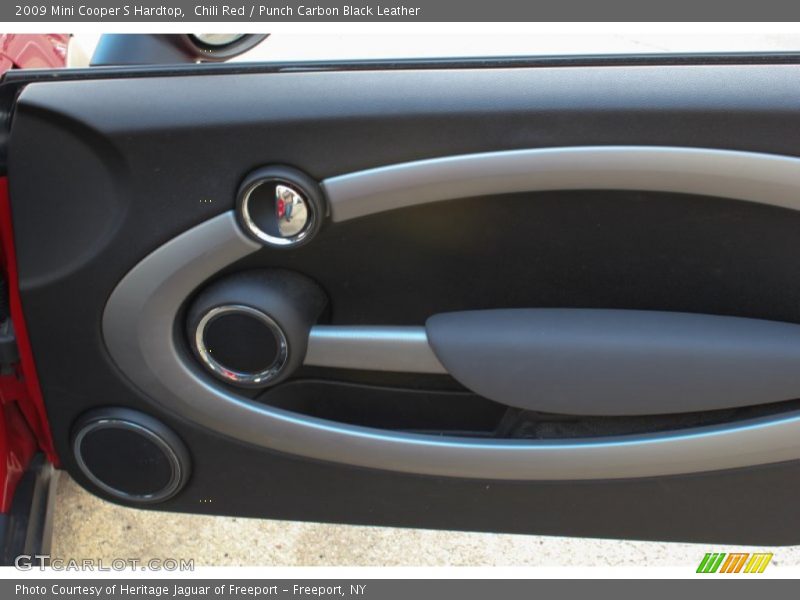 Chili Red / Punch Carbon Black Leather 2009 Mini Cooper S Hardtop
