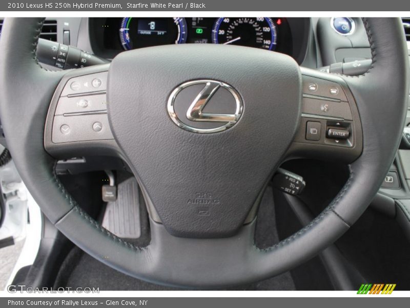 Starfire White Pearl / Black 2010 Lexus HS 250h Hybrid Premium