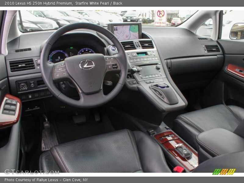 Starfire White Pearl / Black 2010 Lexus HS 250h Hybrid Premium