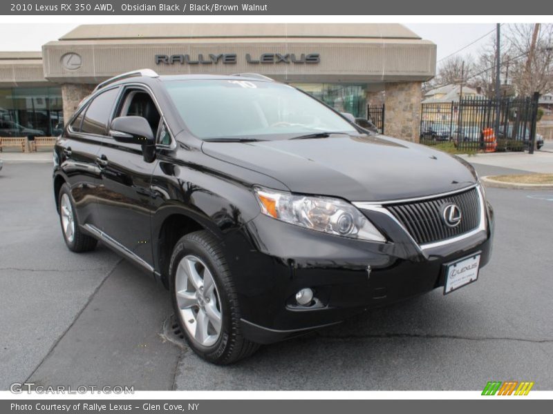 Obsidian Black / Black/Brown Walnut 2010 Lexus RX 350 AWD