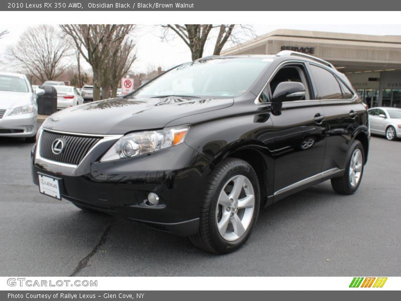 Obsidian Black / Black/Brown Walnut 2010 Lexus RX 350 AWD