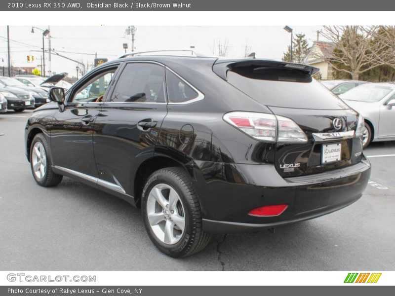 Obsidian Black / Black/Brown Walnut 2010 Lexus RX 350 AWD