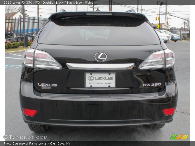 Obsidian Black / Black/Brown Walnut 2010 Lexus RX 350 AWD