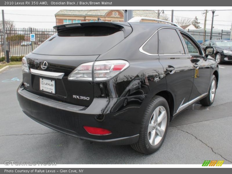 Obsidian Black / Black/Brown Walnut 2010 Lexus RX 350 AWD