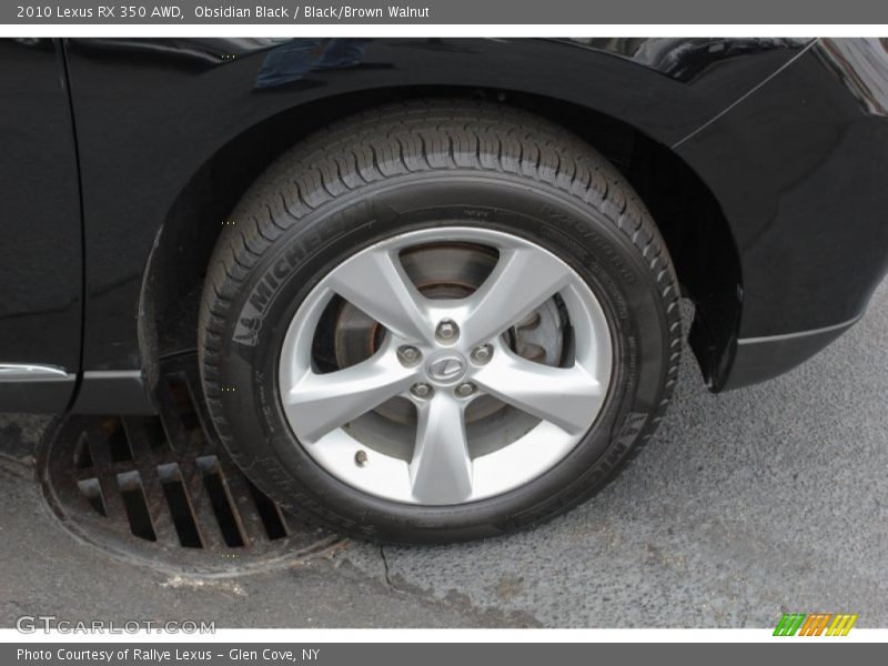 Obsidian Black / Black/Brown Walnut 2010 Lexus RX 350 AWD