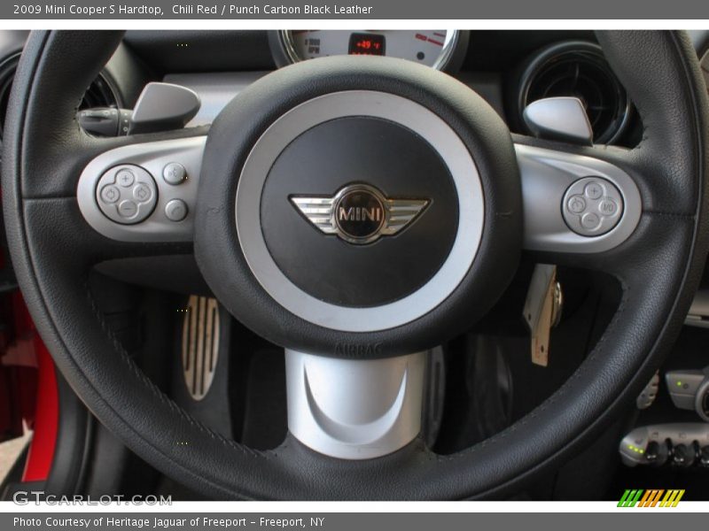 Chili Red / Punch Carbon Black Leather 2009 Mini Cooper S Hardtop