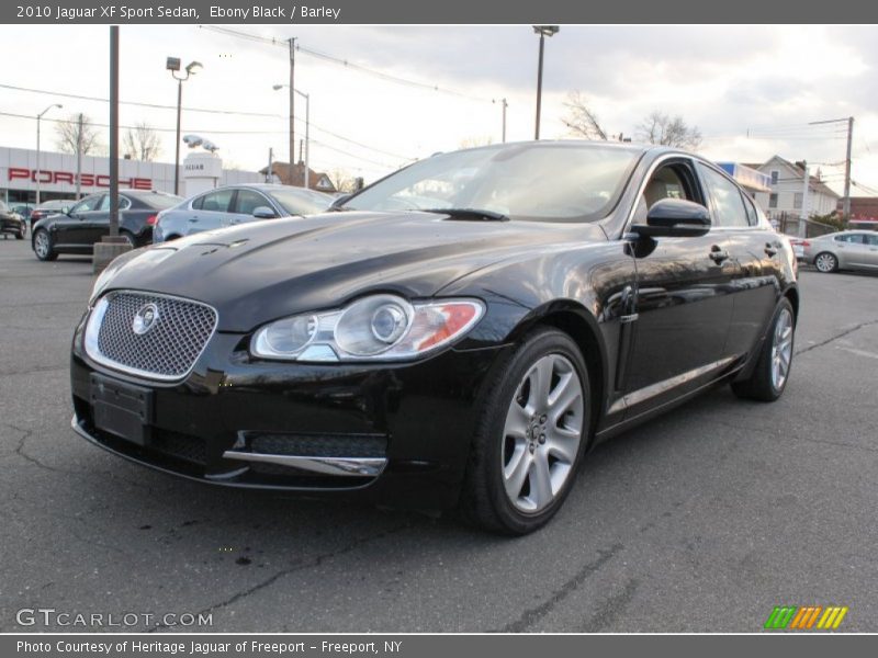 Ebony Black / Barley 2010 Jaguar XF Sport Sedan