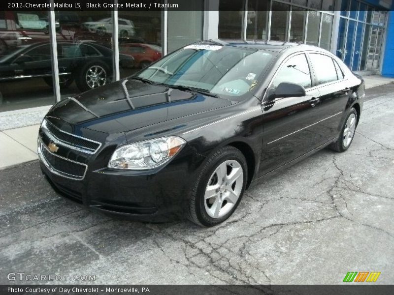 Black Granite Metallic / Titanium 2012 Chevrolet Malibu LS