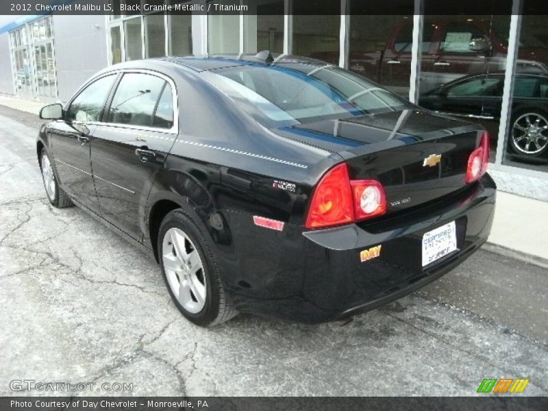 Black Granite Metallic / Titanium 2012 Chevrolet Malibu LS