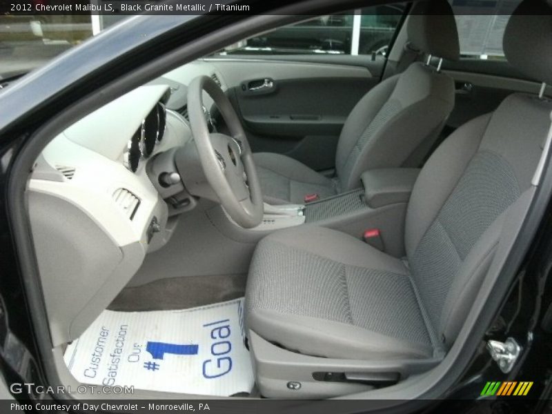 Black Granite Metallic / Titanium 2012 Chevrolet Malibu LS