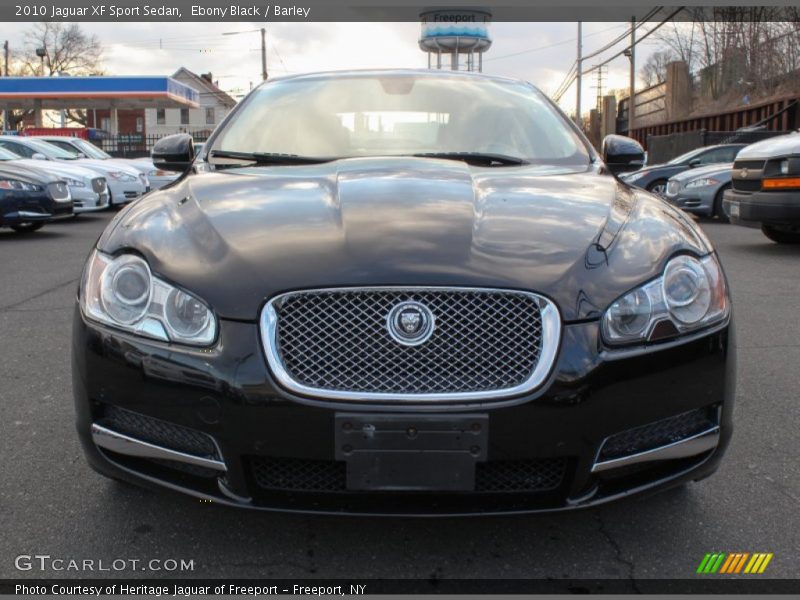 Ebony Black / Barley 2010 Jaguar XF Sport Sedan