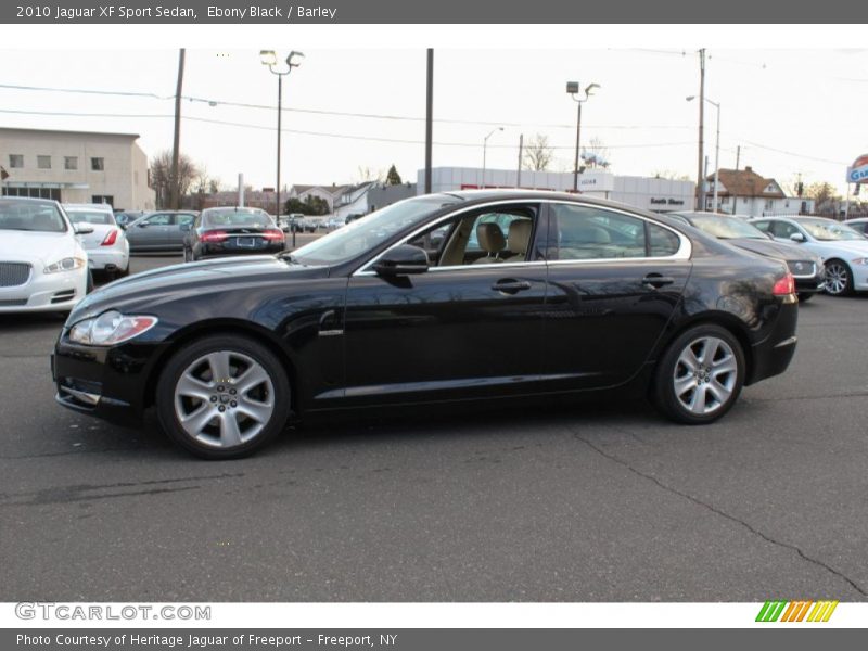 Ebony Black / Barley 2010 Jaguar XF Sport Sedan
