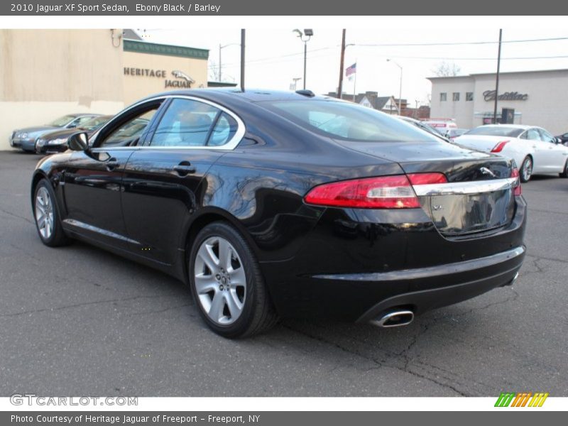 Ebony Black / Barley 2010 Jaguar XF Sport Sedan