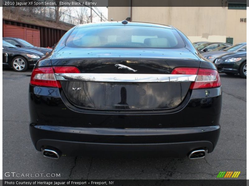 Ebony Black / Barley 2010 Jaguar XF Sport Sedan