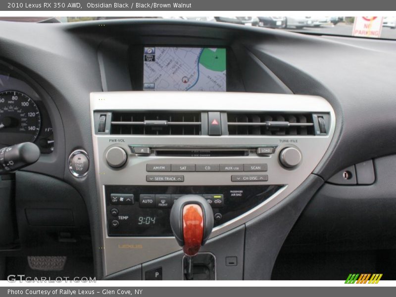 Obsidian Black / Black/Brown Walnut 2010 Lexus RX 350 AWD