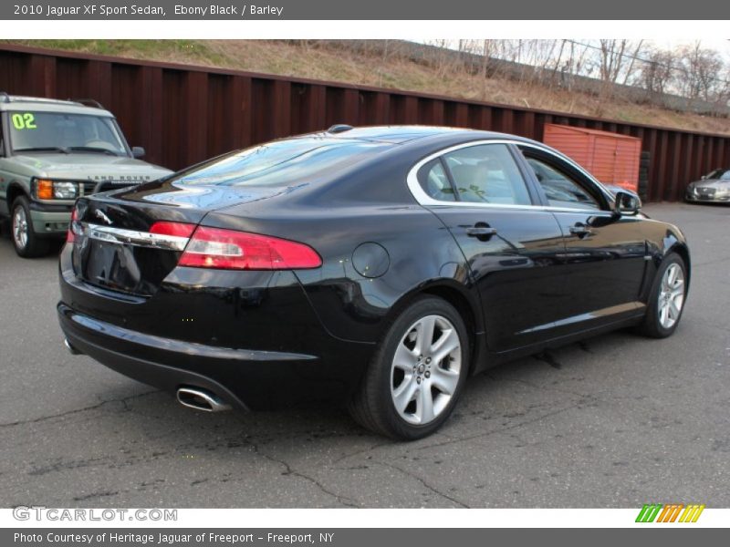 Ebony Black / Barley 2010 Jaguar XF Sport Sedan