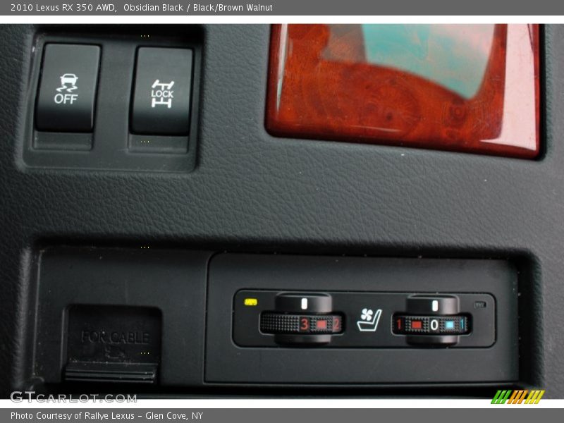 Obsidian Black / Black/Brown Walnut 2010 Lexus RX 350 AWD