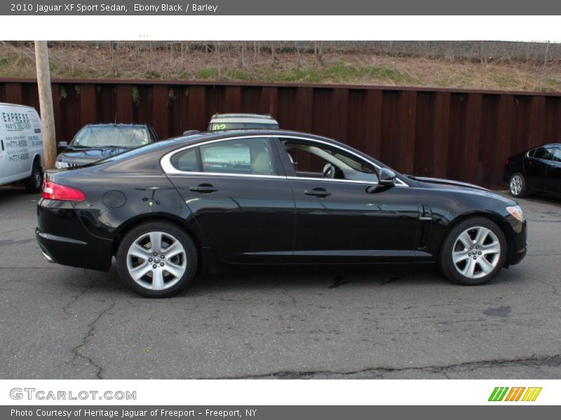 Ebony Black / Barley 2010 Jaguar XF Sport Sedan