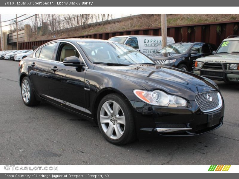 Ebony Black / Barley 2010 Jaguar XF Sport Sedan