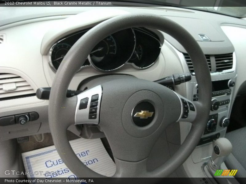 Black Granite Metallic / Titanium 2012 Chevrolet Malibu LS
