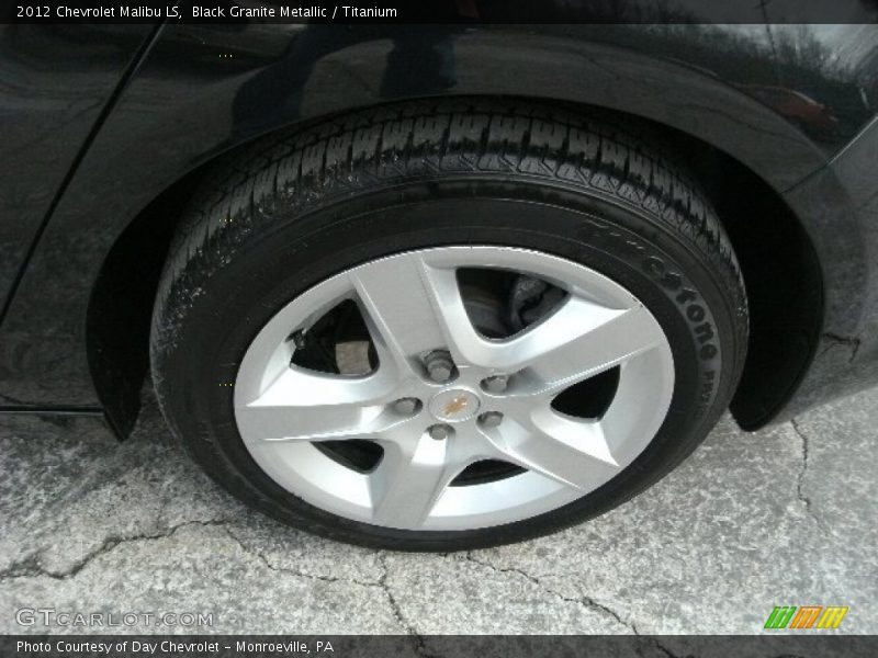 Black Granite Metallic / Titanium 2012 Chevrolet Malibu LS
