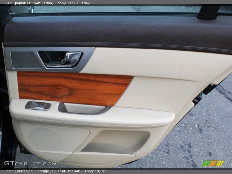 Ebony Black / Barley 2010 Jaguar XF Sport Sedan