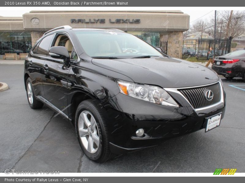 Obsidian Black / Parchment/Brown Walnut 2010 Lexus RX 350 AWD