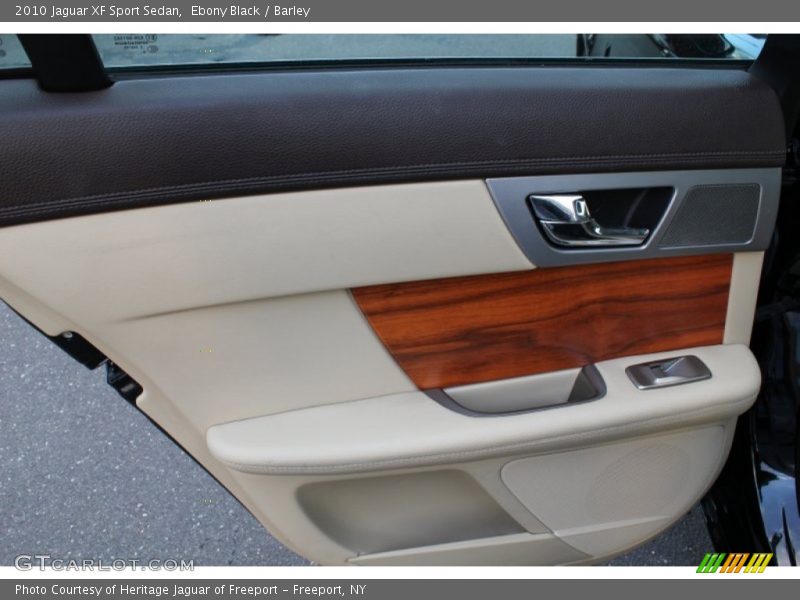 Ebony Black / Barley 2010 Jaguar XF Sport Sedan