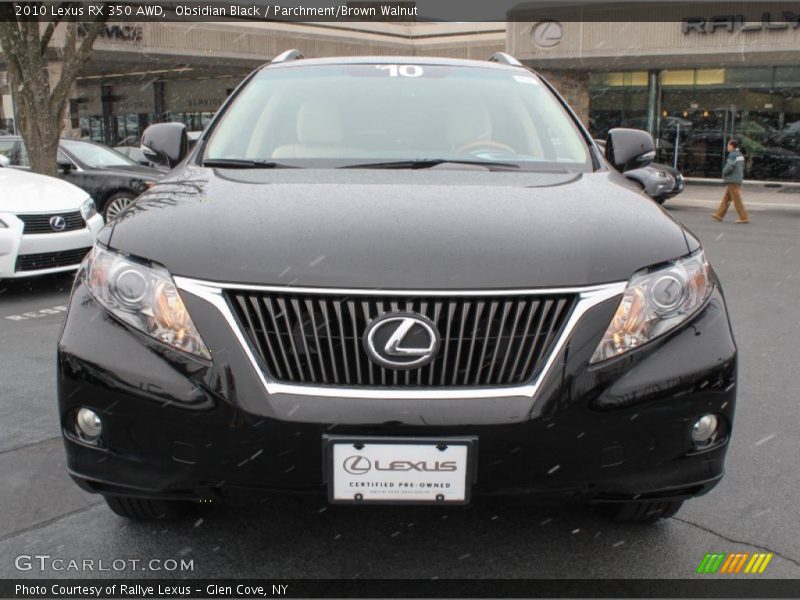 Obsidian Black / Parchment/Brown Walnut 2010 Lexus RX 350 AWD