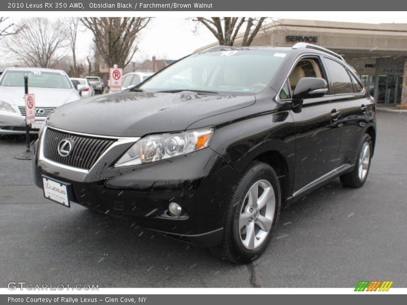 Obsidian Black / Parchment/Brown Walnut 2010 Lexus RX 350 AWD