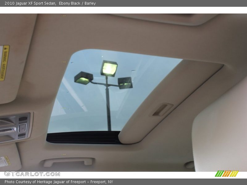 Ebony Black / Barley 2010 Jaguar XF Sport Sedan