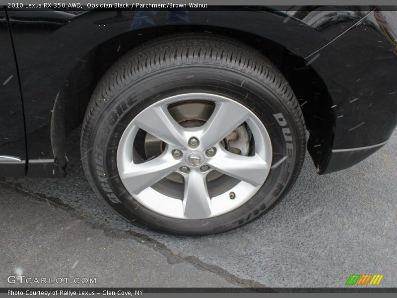 Obsidian Black / Parchment/Brown Walnut 2010 Lexus RX 350 AWD