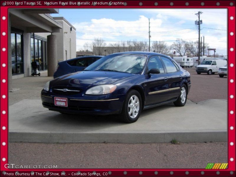 Medium Royal Blue Metallic / Medium Graphite 2000 Ford Taurus SE