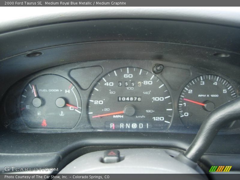 Medium Royal Blue Metallic / Medium Graphite 2000 Ford Taurus SE