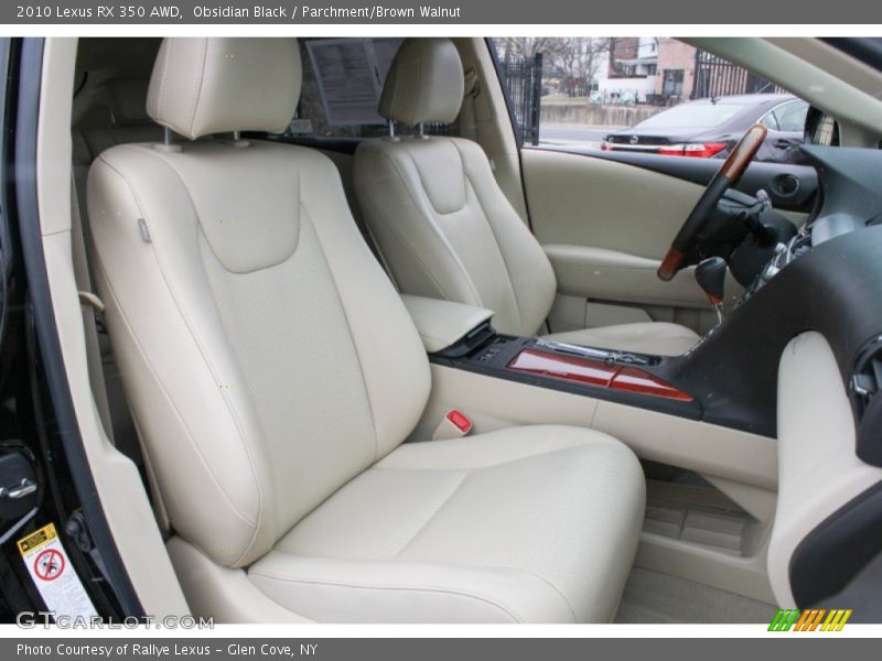 Obsidian Black / Parchment/Brown Walnut 2010 Lexus RX 350 AWD