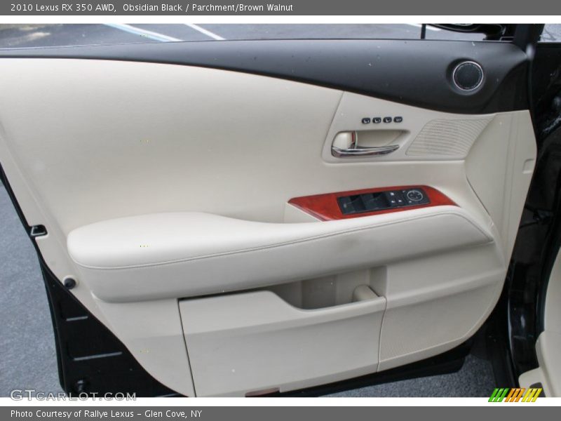 Obsidian Black / Parchment/Brown Walnut 2010 Lexus RX 350 AWD