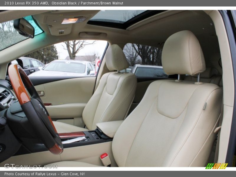 Obsidian Black / Parchment/Brown Walnut 2010 Lexus RX 350 AWD