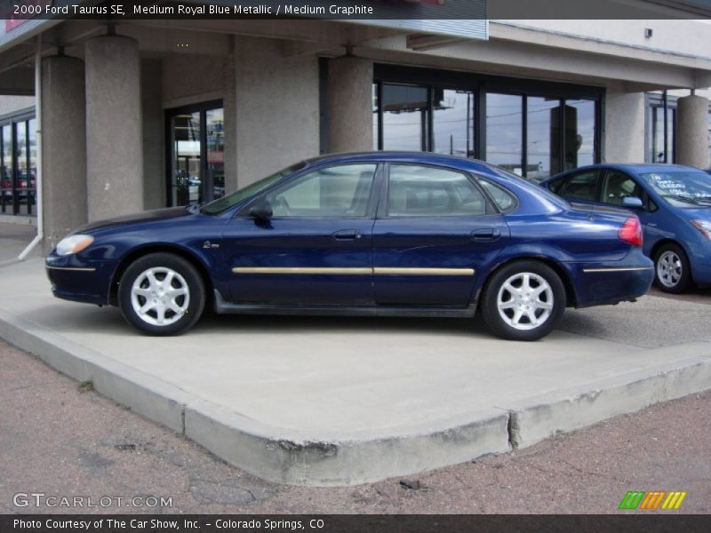 Medium Royal Blue Metallic / Medium Graphite 2000 Ford Taurus SE